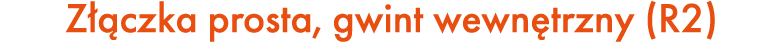Z czka prosta, gwint wewn trzny (R2)