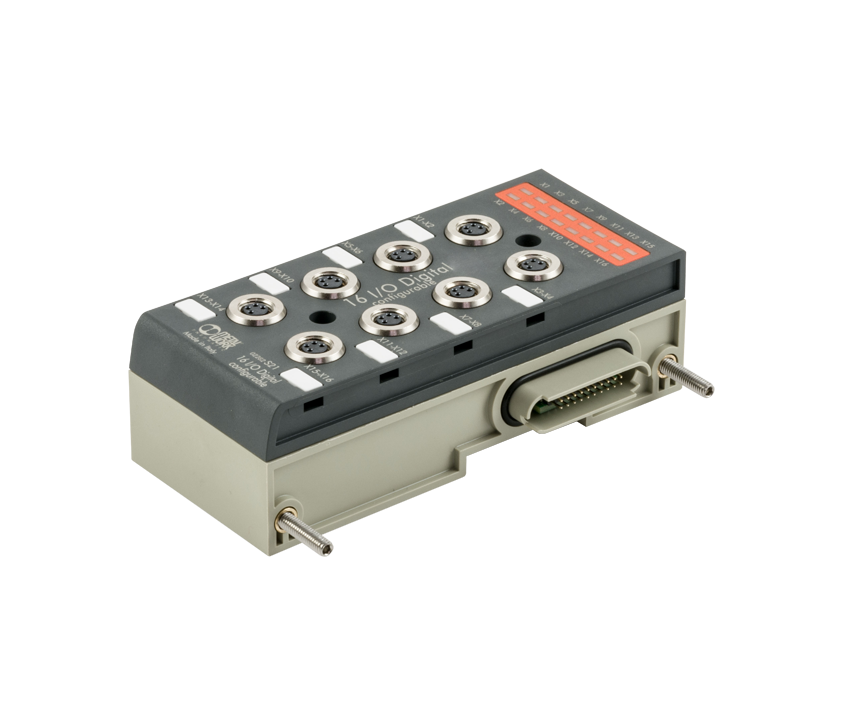 New EB 80 module with 16 M8 configurable digital inputs/outputs